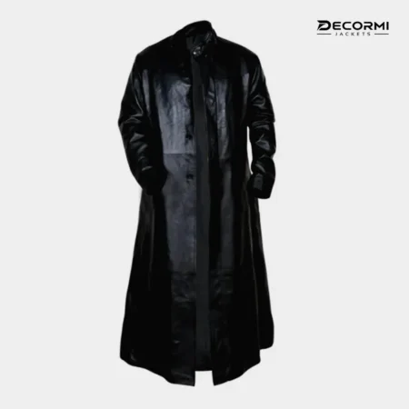 The Matrix Neo Black Cotton Trench Coat