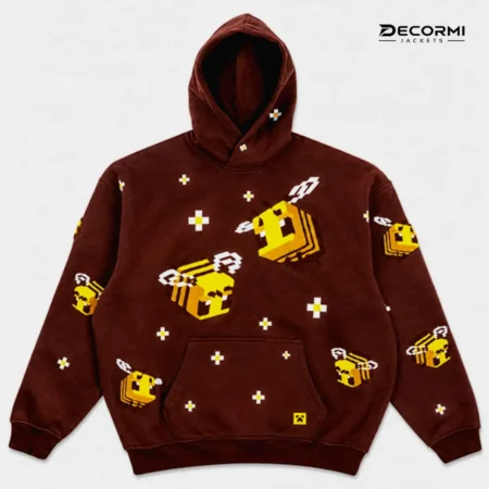 Minecraft Bee Brown Hoodie