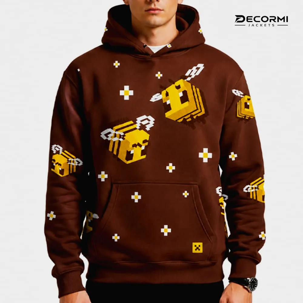 Minecraft Bee Brown Hoodie - Image 2