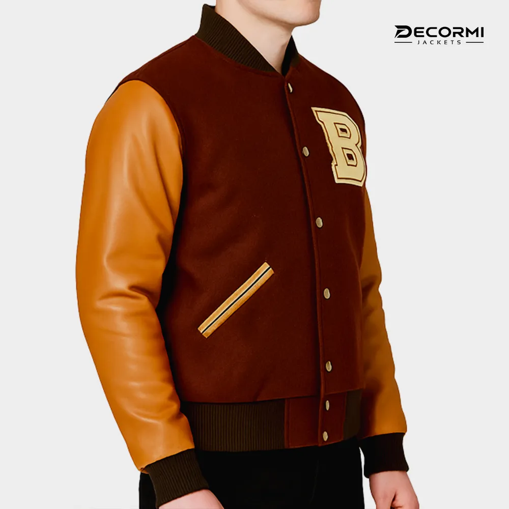 Richard Hotline Miami Brown Varsity Jacket - Image 2