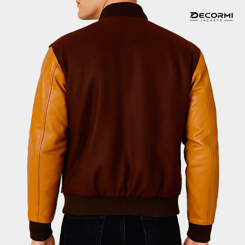 Richard Hotline Miami Brown Varsity Jacket - Image 3